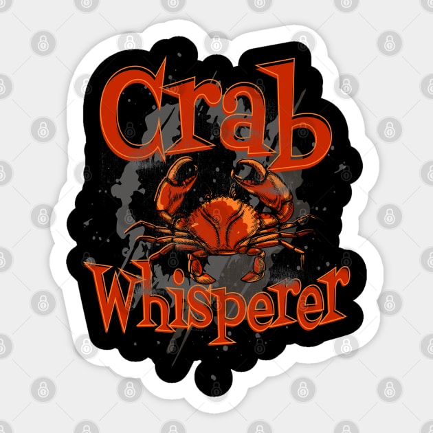 crabbing crab Hunter Sticker by Jandjprints